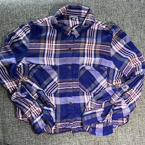 Charlotte Russe Plaid Crop Top | Size M